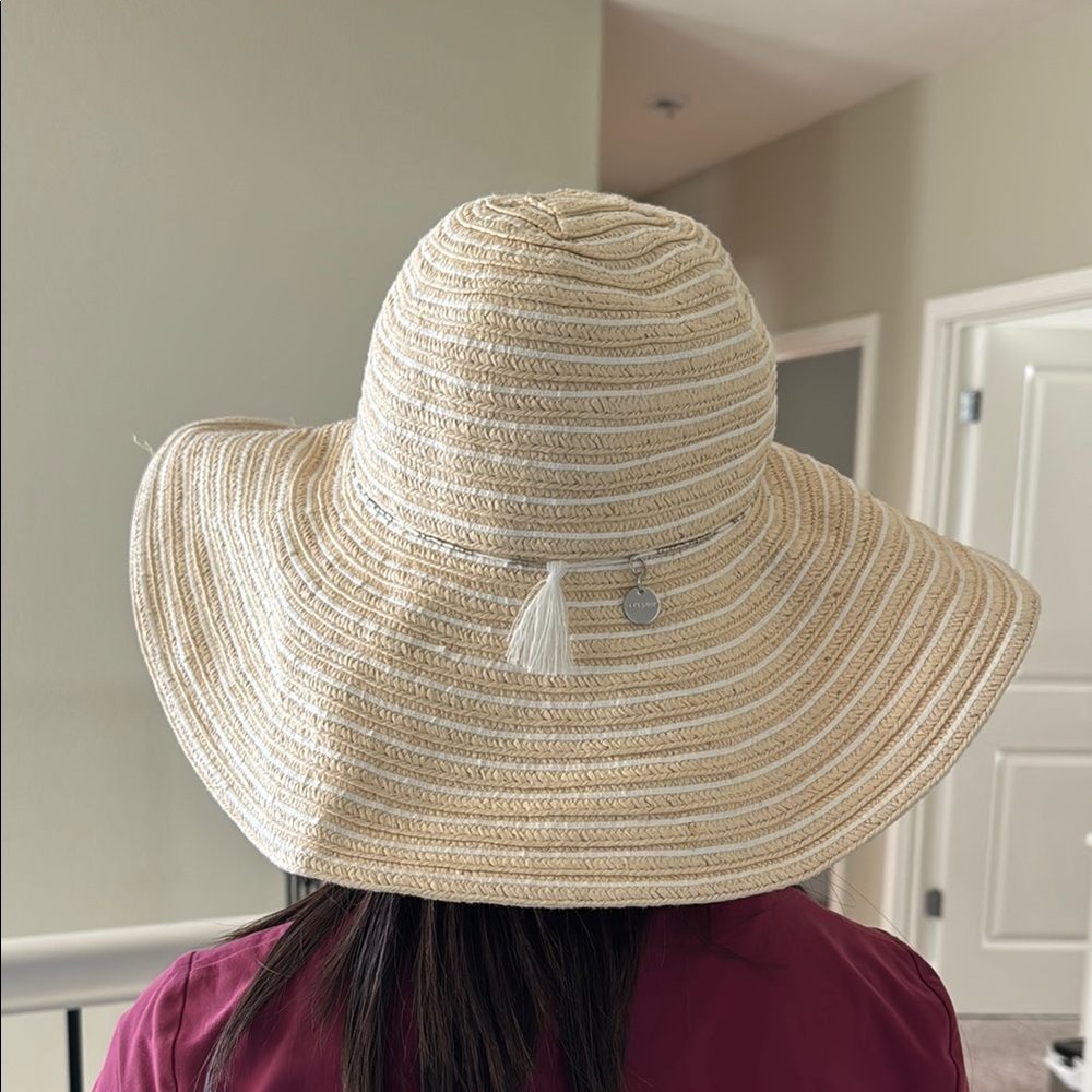 Seafolly Cream Wide-Brimmed Sun Hat